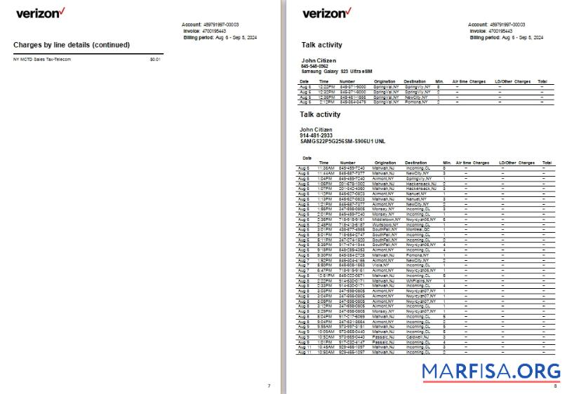 Blank USA New Jersey Verizon utility 7 8 scr real example